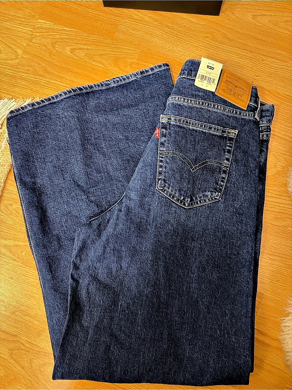 Levi's 728 High-Rise Wide-Leg Jeans Blue Waist 31